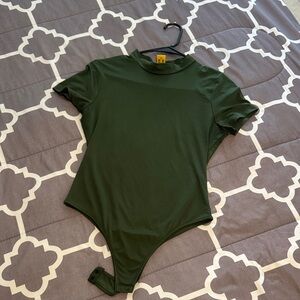 Women Green One bodysuit
